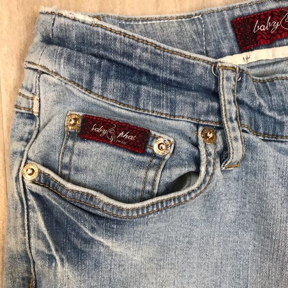 Baby Phat Cuffed Cropped Jeans sz 5 - Picture 8 of 9
